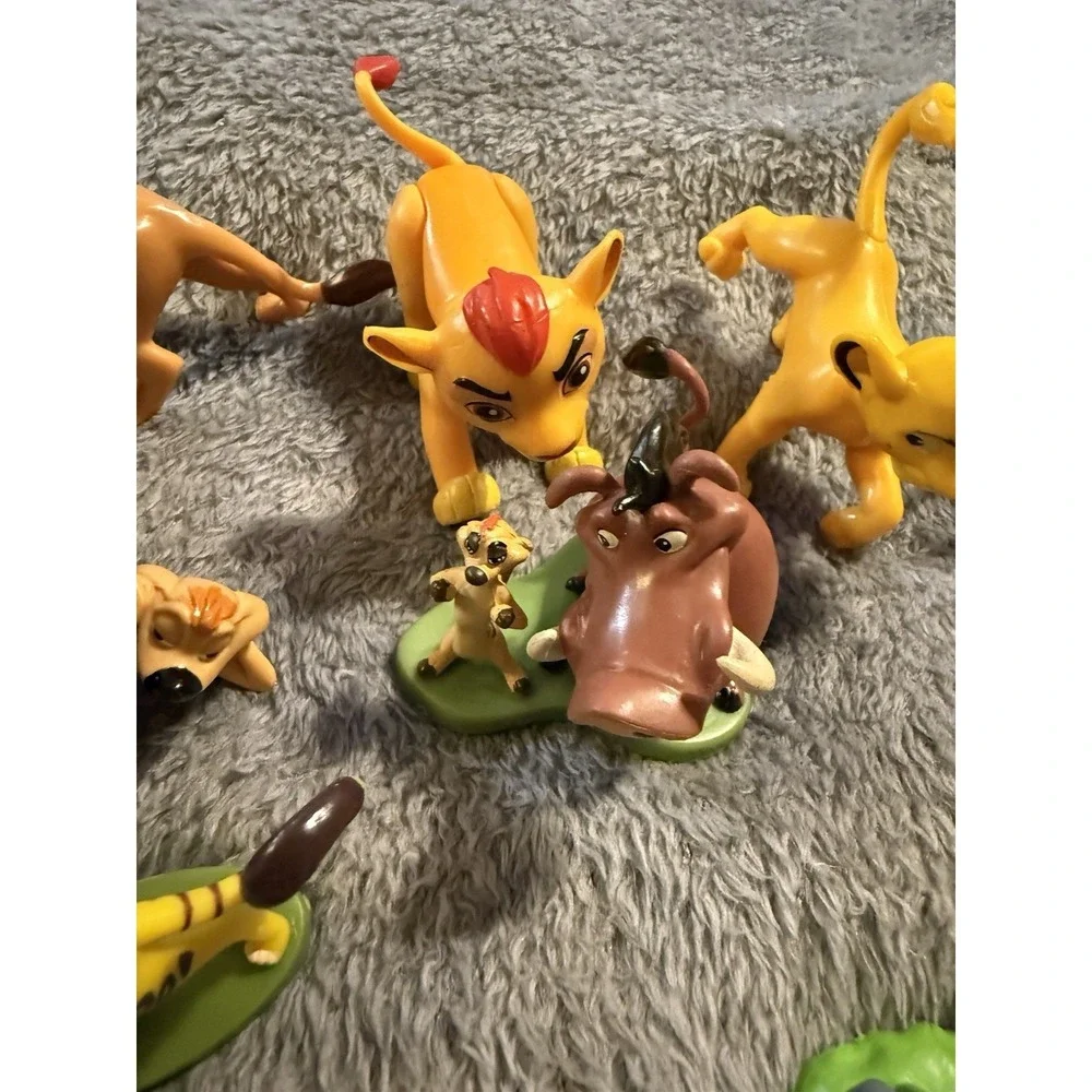 Vintage Disney Lion King Action Figures Lot Of 12 toys Cake Toppers